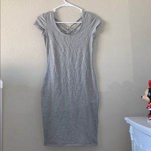 Gray Tight BodyCon Dress